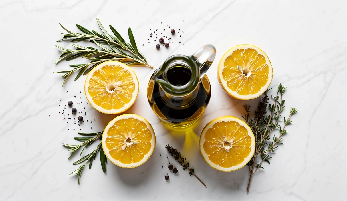 Ingredientes frescos mediterráneos